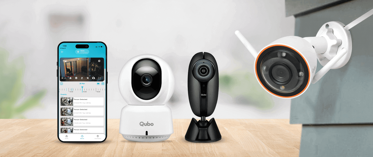 Watch over your home anytime, anywhere with Qubo Smart Cameras