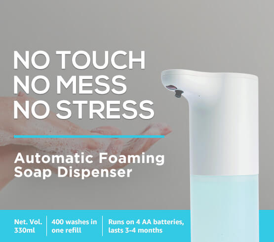 No touch deals foam soap dispenser