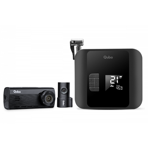 Dashcam 4K (F+R) and Tyre Pressure Inflator Pro